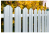 Забор из евроштакетника (одностороннее полимерное покрытие)